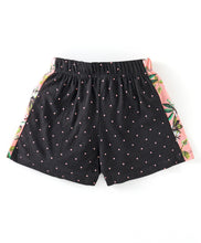 Load image into Gallery viewer, Floral and Polka Color Block Top Shorts Set