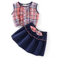 Load image into Gallery viewer, Frilled Sleeveless Top and Bow Skirt Set