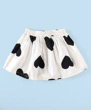 Load image into Gallery viewer, Frilled Solid Bow Top and Hearts Skirt Set