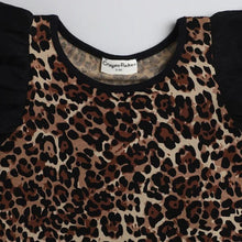 Load image into Gallery viewer, CrayonFlakes Soft and comfortable Leopard Printed Sleeves Frill Set