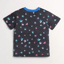 Load image into Gallery viewer, CrayonFlakes Soft and comfortable Stars Printed Half Sleeves Set