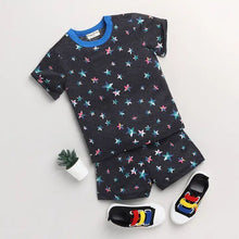 Load image into Gallery viewer, CrayonFlakes Soft and comfortable Stars Printed Half Sleeves Set
