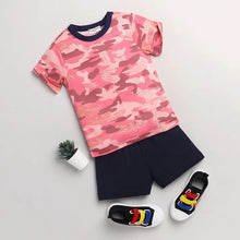 Load image into Gallery viewer, CrayonFlakes Soft and comfortable Camouflage Printed Half Sleeves Set