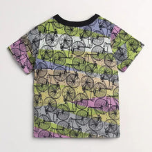 Load image into Gallery viewer, CrayonFlakes Soft and comfortable Cycle Printed Half Sleeves Set
