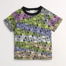 Load image into Gallery viewer, CrayonFlakes Soft and comfortable Cycle Printed Half Sleeves Set