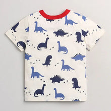 Load image into Gallery viewer, CrayonFlakes Soft and comfortable Dinosaur Printed Half Sleeves Set
