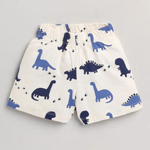 Load image into Gallery viewer, CrayonFlakes Soft and comfortable Dinosaur Printed Half Sleeves Set
