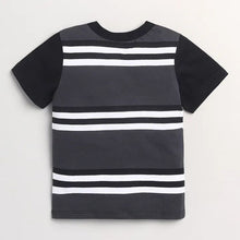 Load image into Gallery viewer, CrayonFlakes Soft and comfortable Striped Printed Half Sleeves Set