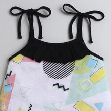 Load image into Gallery viewer, CrayonFlakes Soft and comfortable Abstract Open Strap and Frill Set