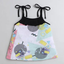 Load image into Gallery viewer, CrayonFlakes Soft and comfortable Abstract Open Strap and Frill Set
