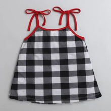 Load image into Gallery viewer, CrayonFlakes Soft and comfortable Checkered Open Strap and Frill Set
