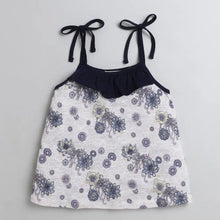 Load image into Gallery viewer, CrayonFlakes Soft and comfortable Floral Open Strap and Frill Set
