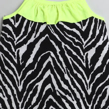 Load image into Gallery viewer, CrayonFlakes Soft and comfortable Zebra Print Open Strap and Frill Set