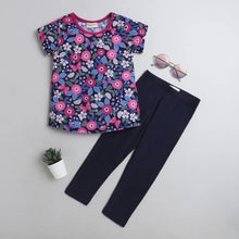 Load image into Gallery viewer, CrayonFlakes Soft and comfortable Floral Printed Leggings Set