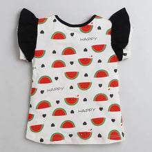 Load image into Gallery viewer, CrayonFlakes Soft and comfortable Watermelon with Frill Leggings Set
