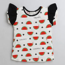 Load image into Gallery viewer, CrayonFlakes Soft and comfortable Watermelon with Frill Leggings Set