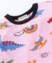 Load image into Gallery viewer, CrayonFlakes Soft and comfortable Dinosaur Printed Half Sleeves Set
