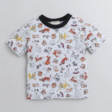 Load image into Gallery viewer, CrayonFlakes Soft and comfortable Puppy Printed Half Sleeves Set