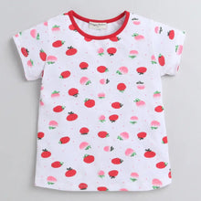 Load image into Gallery viewer, CrayonFlakes Soft and comfortable Strawberry Printed Leggings Set