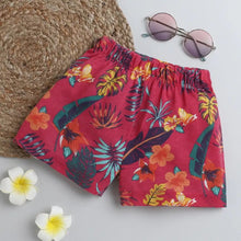 Load image into Gallery viewer, CrayonFlakes Soft and comfortable Floral Printed Shorts - Pink
