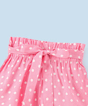 Load image into Gallery viewer, Polka Printed Belted Shorts - Pink