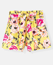 Load image into Gallery viewer, Floral Printed Belted Shorts - Yellow