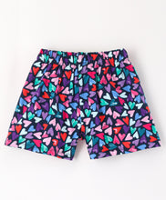 Load image into Gallery viewer, Colorful Hearts Printed with Bow Shorts