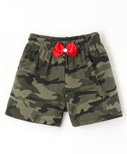 Load image into Gallery viewer, Camouflage Printed with Bow Shorts
