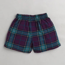 Load image into Gallery viewer, CrayonFlakes Soft and comfortable Checkered Printed Short