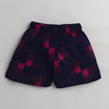 Load image into Gallery viewer, CrayonFlakes Soft and comfortable Abstract Printed Short - Navy