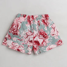 Load image into Gallery viewer, CrayonFlakes Soft and comfortable Floral Printed Short - Green
