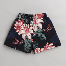 Load image into Gallery viewer, CrayonFlakes Soft and comfortable Floral Printed Short - Navy
