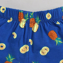 Load image into Gallery viewer, CrayonFlakes Soft and comfortable Pineapple Printed Shorts - Blue