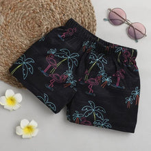 Load image into Gallery viewer, CrayonFlakes Soft and comfortable Flamingo Printed Shorts - Grey