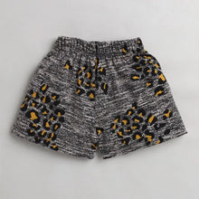 Load image into Gallery viewer, CrayonFlakes Soft and comfortable Leopard Printed Shorts - Grey