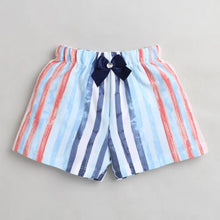Load image into Gallery viewer, CrayonFlakes Soft and comfortable Striped Printed Shorts