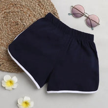 Load image into Gallery viewer, CrayonFlakes Soft and comfortable Solid Sports Short - Navy