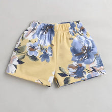 Load image into Gallery viewer, CrayonFlakes Soft and comfortable Floral Printed Short - Yellow