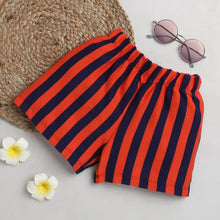 Load image into Gallery viewer, CrayonFlakes Soft and comfortable Striped Printed Short