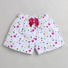 Load image into Gallery viewer, CrayonFlakes Soft and comfortable Polka Printed Short - Offwhite