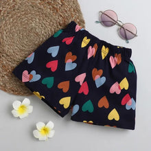 Load image into Gallery viewer, CrayonFlakes Soft and comfortable Hearts Printed Short