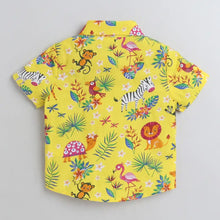 Load image into Gallery viewer, CrayonFlakes Soft and comfortable Jungle Printed Shirt - Yellow