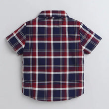 Load image into Gallery viewer, CrayonFlakes Soft and comfortable Checkered Printed Shirt - Blue