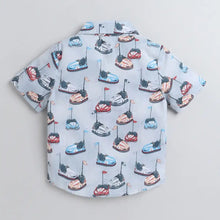 Load image into Gallery viewer, CrayonFlakes Soft and comfortable Play Cars Printed Shirt - Blue