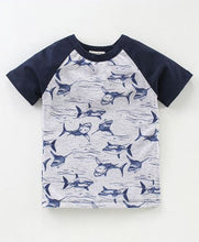 Load image into Gallery viewer, CrayonFlakes Soft and comfortable Whales Printed Tshirt