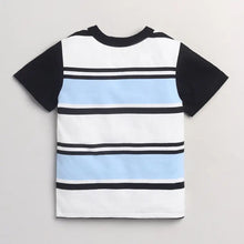 Load image into Gallery viewer, CrayonFlakes Soft and comfortable Striped Printed Tshirt
