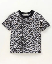 Load image into Gallery viewer, CrayonFlakes Soft and comfortable Animal Print Tshirt - Blue