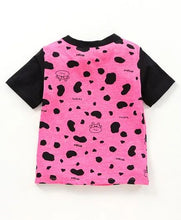 Load image into Gallery viewer, CrayonFlakes Soft and comfortable Animal Print Tshirt - Pink
