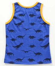 Load image into Gallery viewer, CrayonFlakes Soft and comfortable Dinosaur Printed Tshirt - Blue