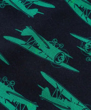 Load image into Gallery viewer, CrayonFlakes Soft and comfortable Flying Plane Printed Tshirt - Navy